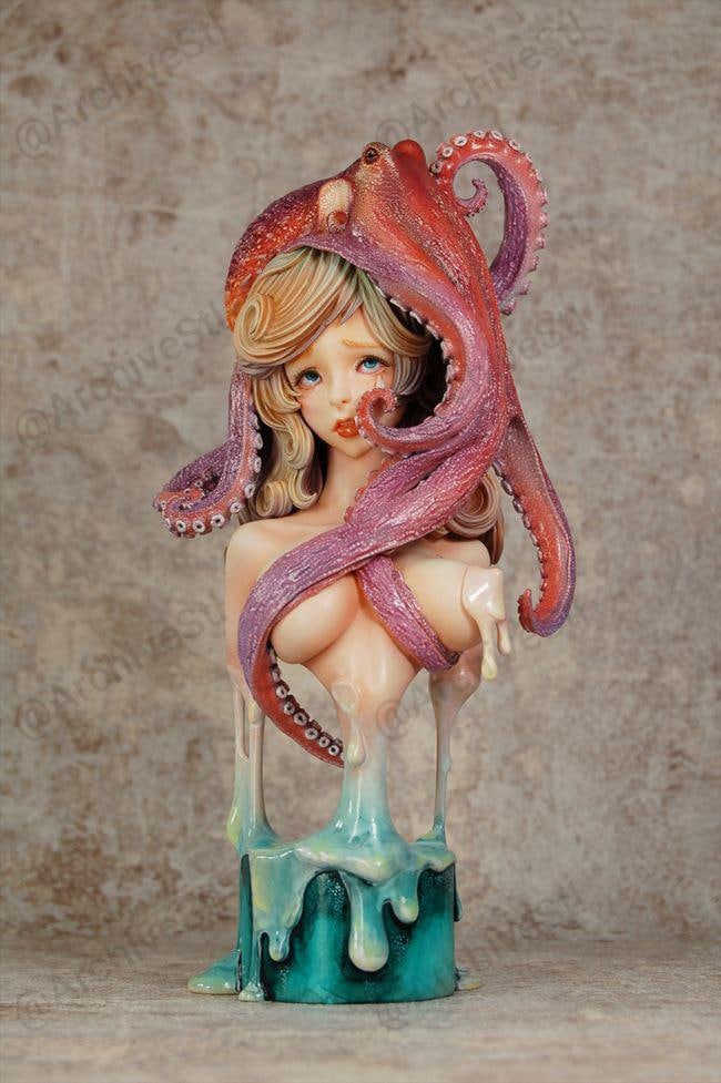 章鱼女孩(Octopus Girl) 3D打印图纸